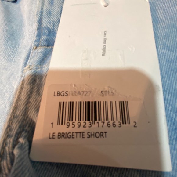 FRAME Le Brigette High Waist Raw Edge Denim Shorts - Picture 11 of 11